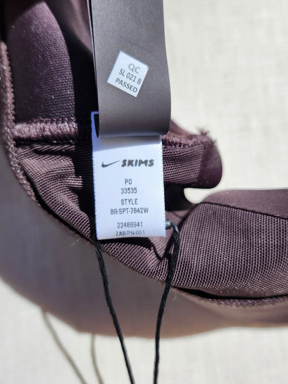 Nike Skims Triangle Bra Sz Large,  Phoenix- NWT